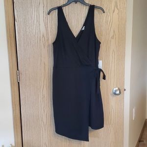A New Day Black Wrap Dress